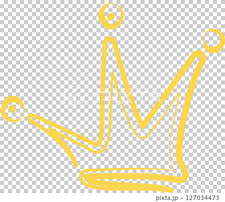 Crown queen or king hand drawn, royal, imperial, monarch Crown queen or king hand drawn, royal, imperial, monarch 127034473
