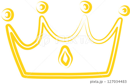 Crown queen or king hand drawn, royal, imperial, monarch Crown queen or king hand drawn, royal, imperial, monarch 127034483