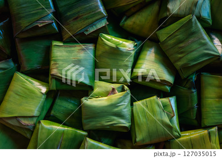 Nian gao or Chinese New Year's cake is sweet food 127035015