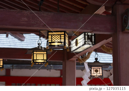 長田神社 吊灯籠 長田神社 吊灯籠 127035115