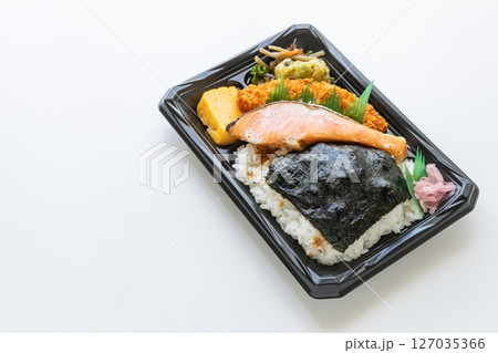 鮭のり弁当 コンビニ弁当 鮭のり弁当 コンビニ弁当 127035366