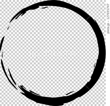 Set of circle frames brush strokes 127035747