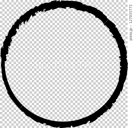 Set of circle frames brush strokes 127035772