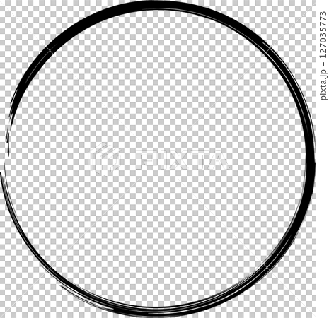 Set of circle frames brush strokes 127035773