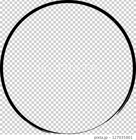 Set of circle frames brush strokes Set of circle frames brush strokes 127035801