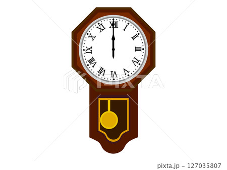 0時(12時)の掛け時計 0時(12時)の掛け時計 127035807