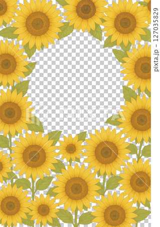 A message card with a photo in the center A message card with a photo in the center 127035829