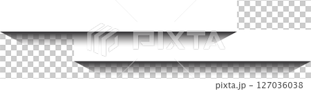 Ribbons white paper, tag, banner 127036038