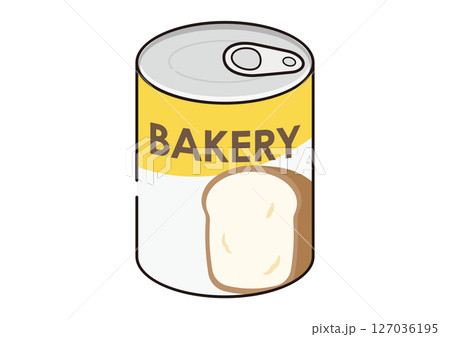 パンの缶詰のイラスト パンの缶詰のイラスト 127036195