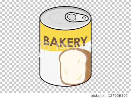 パンの缶詰のイラスト パンの缶詰のイラスト 127036195