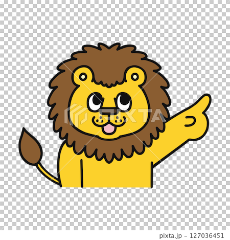 Lion pointing Lion pointing 127036451