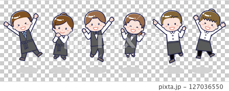 Various character sets _ excited _ bartender 127036550