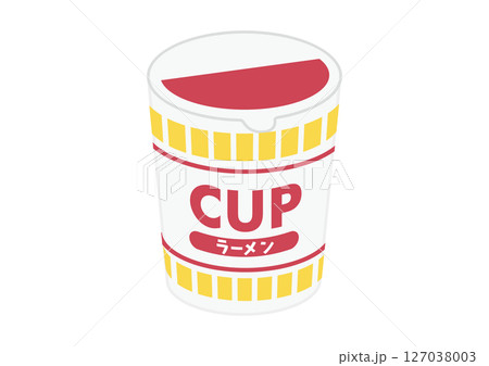 カップラーメンのイラスト 127038003