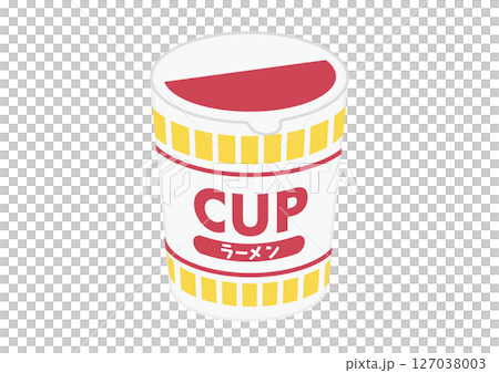 Illustration of cup ramen Illustration of cup ramen 127038003