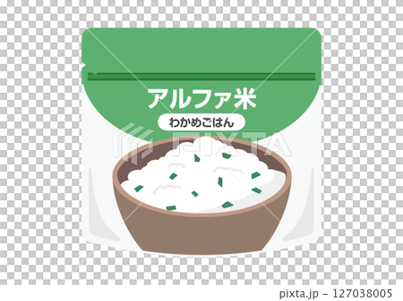 Alpha rice illustration: Seaweed rice 127038005