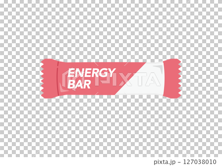 Energy bar illustration front Energy bar illustration front 127038010