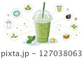 Refreshing Herbal Tea Ingredients Arranged on Wooden Board with Citrus Slices 127038063