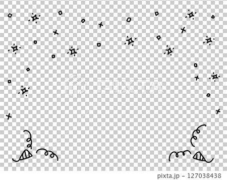 可愛又鬆散的餅乾、五彩紙屑和閃閃發光的背景 127038438