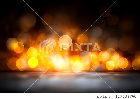 abstract bokeh of light on black background 127038760