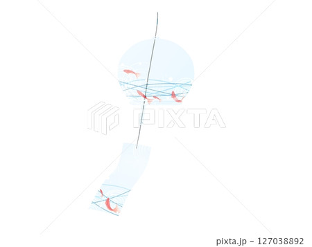 風に揺れる風鈴 風に揺れる風鈴 127038892