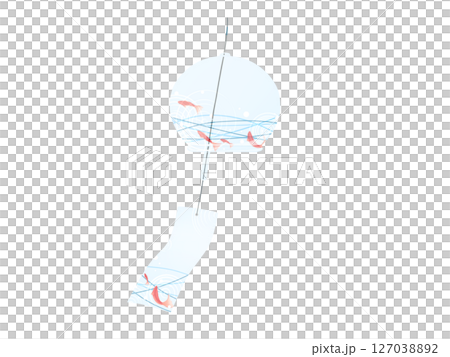 風に揺れる風鈴 風に揺れる風鈴 127038892