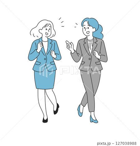 会話中の女性社員 127038988