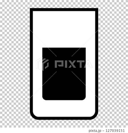 シンプルなグラスのイラスト シンプルなグラスのイラスト 127039151