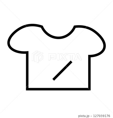 無地Tシャツのシンプルなアイコン 127039176