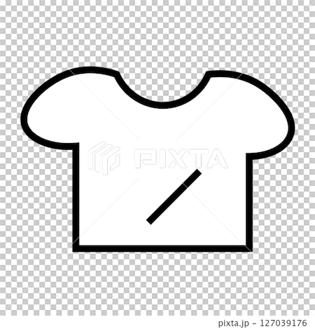 無地Tシャツのシンプルなアイコン 127039176