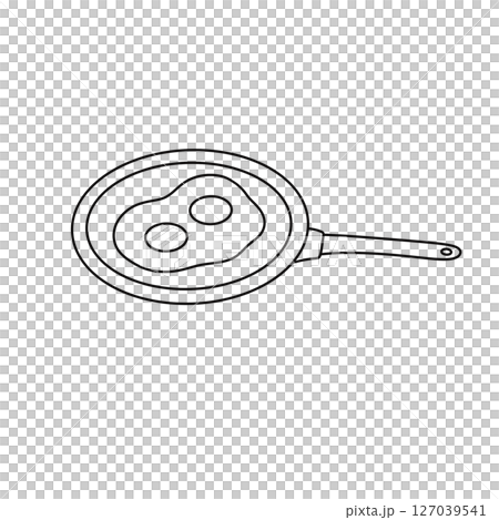 A pan with two eggs in it A pan with two eggs in it 127039541