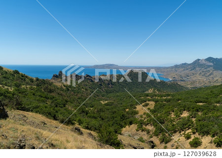 Crimean coast, Karadag sea view 127039628