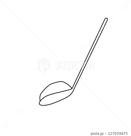 A golf club is shown in a white background 127039875