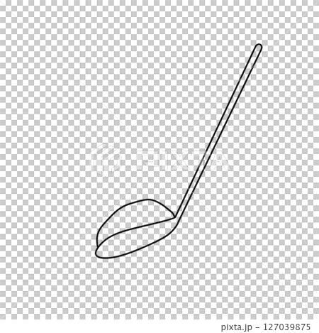 A golf club is shown in a white background 127039875