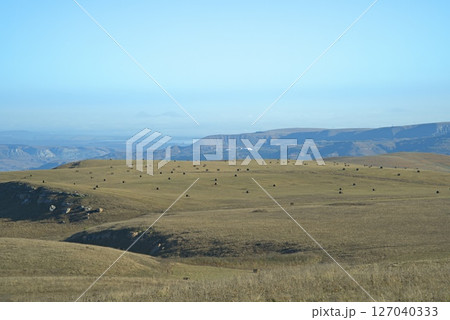 view of the Caucasus mountains 127040333