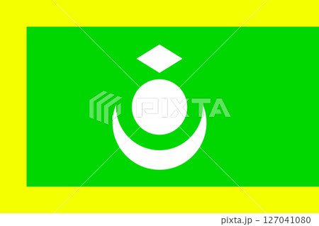 Ladakh ethnic flag, Asia. 3D illustration 127041080