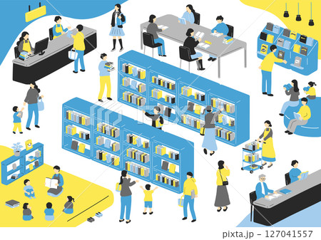 図書館の風景 127041557