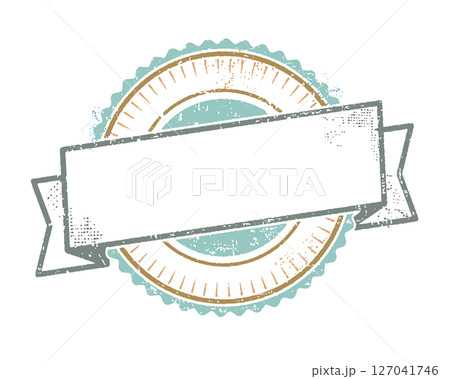 Empty retro style promotion badge icon template Empty retro style promotion badge icon template 127041746