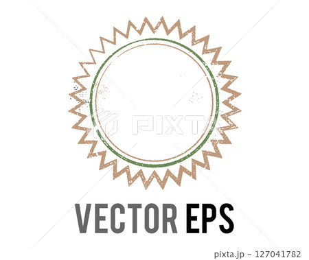 Empty retro style promotion badge icon template 127041782