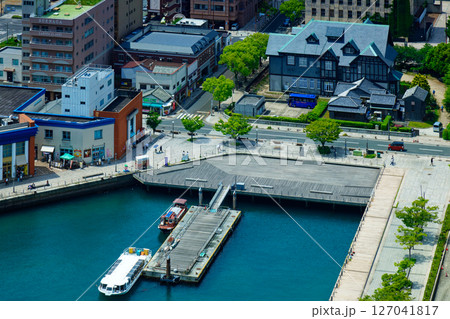 門司港レトロ展望室からの眺め　門司港レトロ 127041817