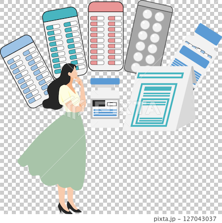 Drug (medicine, dispensing, prescription) graphic illustration Drug (medicine, dispensing, prescription) graphic illustration 127043037