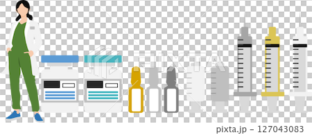Drug (medicine, dispensing, prescription) graphic illustration 127043083