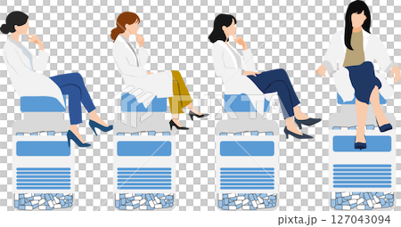薬剤(薬,調剤,処方箋)のグラフィック素材イラスト 127043094