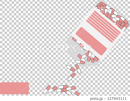 薬剤(薬,調剤,処方箋)のグラフィック素材イラスト 薬剤(薬,調剤,処方箋)のグラフィック素材イラスト 127043111