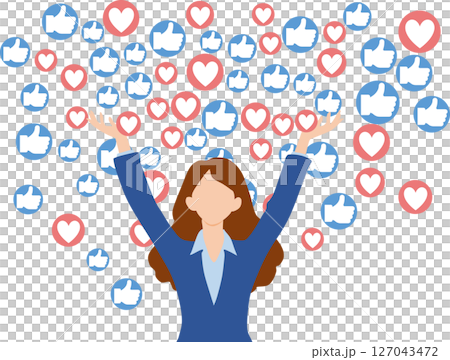 Influencer graphic material illustration Influencer graphic material illustration 127043472