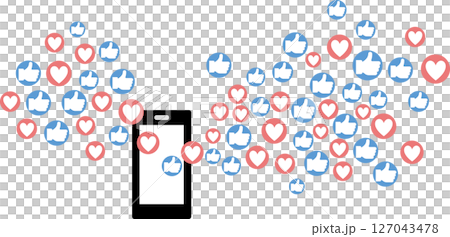 影響者圖形素材插圖 影響者圖形素材插圖 127043478