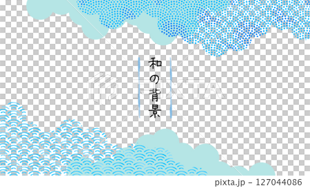 Modern Japanese background with Japanese patterns. Japanese style frame. Beautiful wallpaper with watercolor Japanese patterns. Modern Japanese background with Japanese patterns. Japanese style frame. Beautiful wallpaper with watercolor Japanese patterns. 127044086