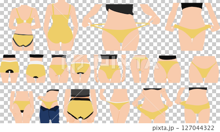 下着のイラストセット 127044322