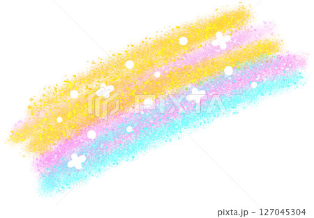 abstract color powder on white background 127045304