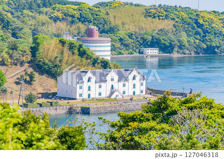 (長崎県)海辺に立つ、平戸オランダ商館 (長崎県)海辺に立つ、平戸オランダ商館 127046318