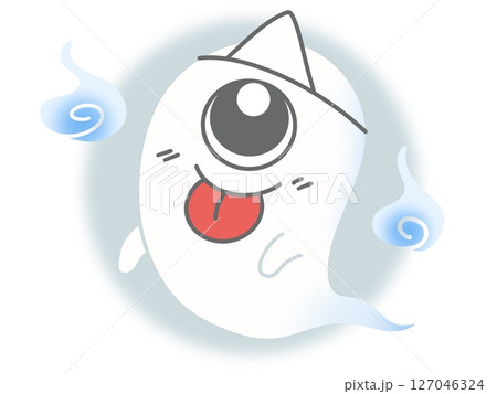 人魂と三角巾おばけ　輪郭無し 127046324